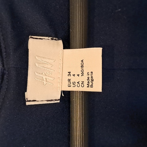 Dressy, like velvet tank, H&M, sz 4, dark navy blue, lined - Picture 5 of 5